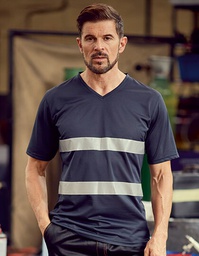 YOKO HVJ910 Hi-Vis Top Cool Super Light V-Neck T-Shirt