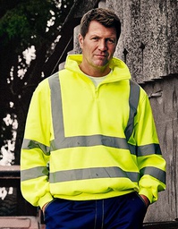 YOKO HVK06 Hi-Vis 1/4 Zip Sweatshirt