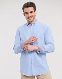 Russell Collection R-920M-0 Men´s Long Sleeve Tailored Washed Oxford Shirt