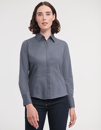 Russell Collection R-924F-0 Ladies´ L/S Poly-Cotton Easy Care Fitted Poplin Shirt