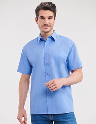 Russell Collection R-935M-0 Men´s Short Sleeve Poly-Cotton Easy Care Poplin Shirt