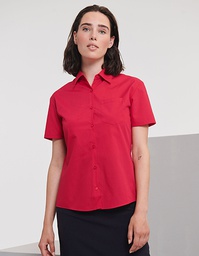 Russell Collection R-935F-0 Ladies´ Short Sleeve Poly-Cotton Easy Care Poplin Shirt