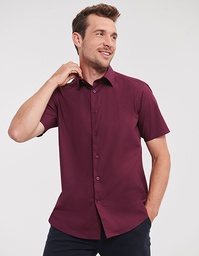Russell Collection R-947M-0 Men´s Short Sleeve Fitted Stretch Shirt