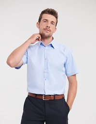 Russell Collection R-963M-0 Men´s Short Sleeve Tailored Herringbone Shirt