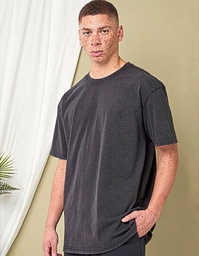 Build Your Brand BY189 Acid Washed Heavy Oversize Tee