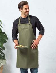 Premier Workwear PR121 'Barley' Contrast Stitch Sustainable Bib Apron