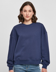 Build Your Brand BY212 Ladies Oversized Crewneck Sweatshirt